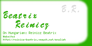 beatrix reinicz business card